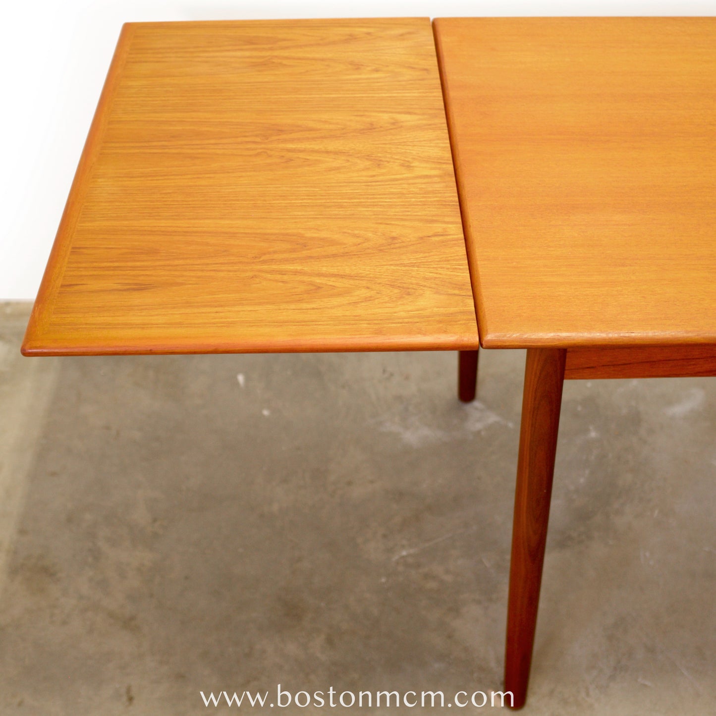 Danish Teak Draw Leaf Dining Table - #A2115