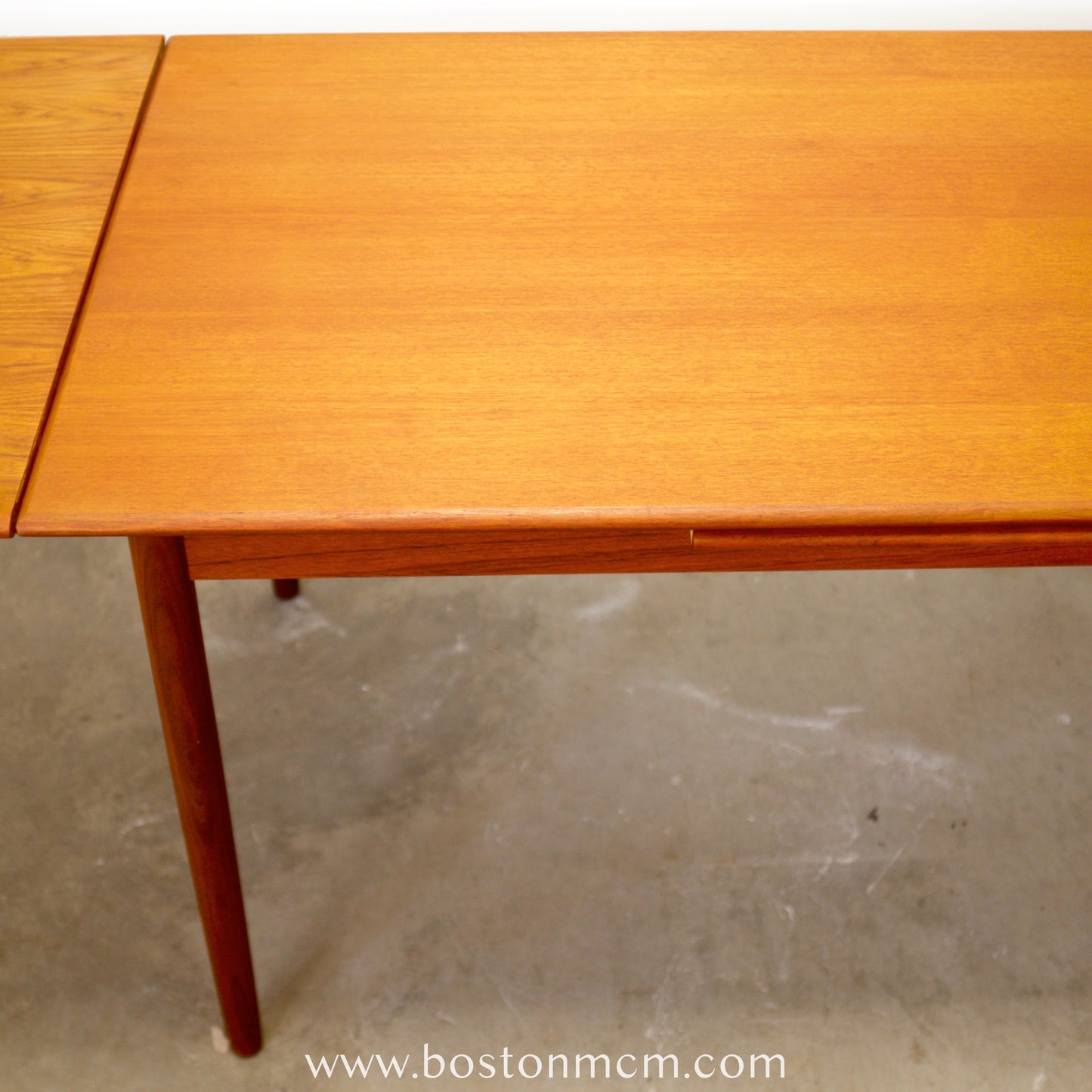Danish Teak Draw Leaf Dining Table - #A2115