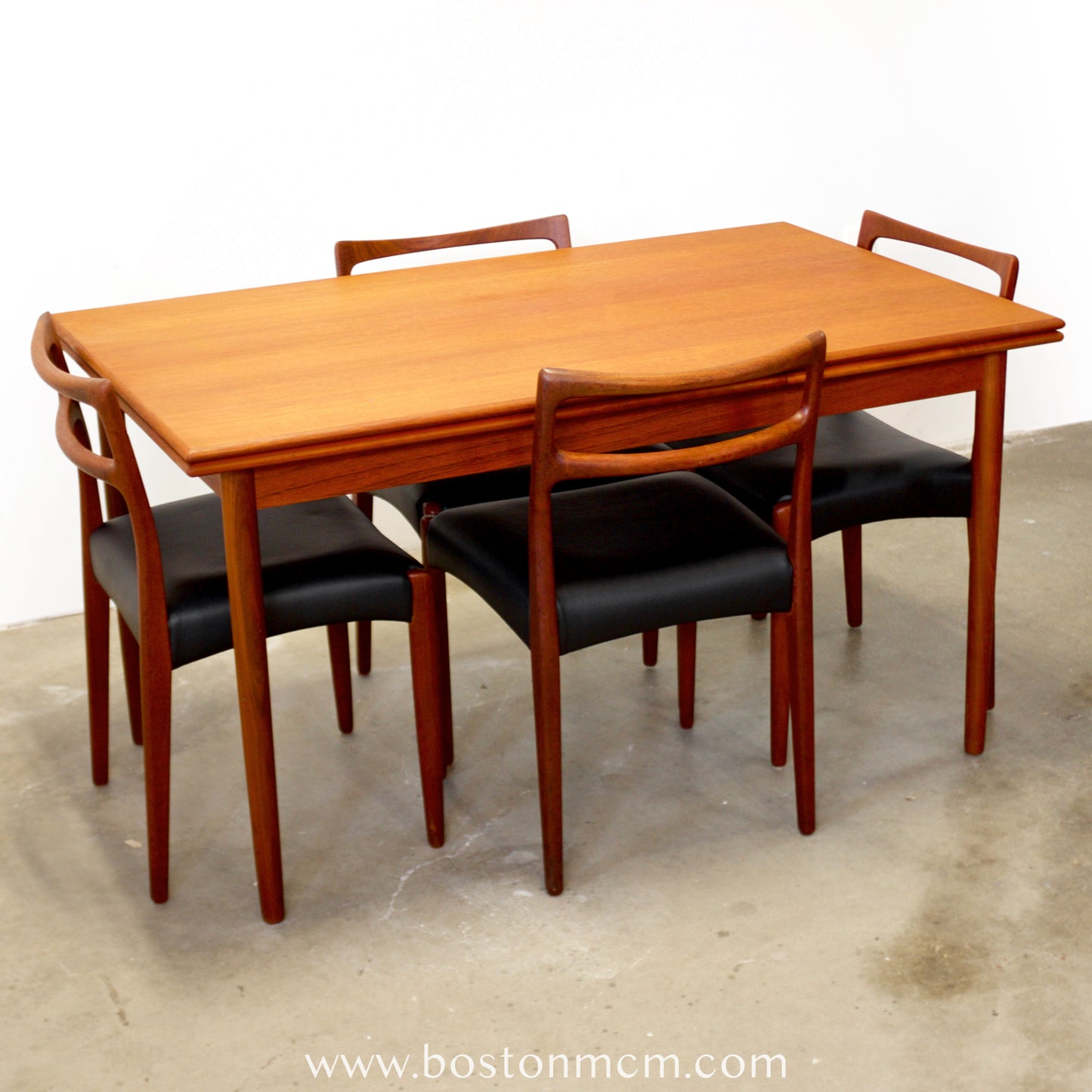 Danish Teak Draw Leaf Dining Table - #A2115