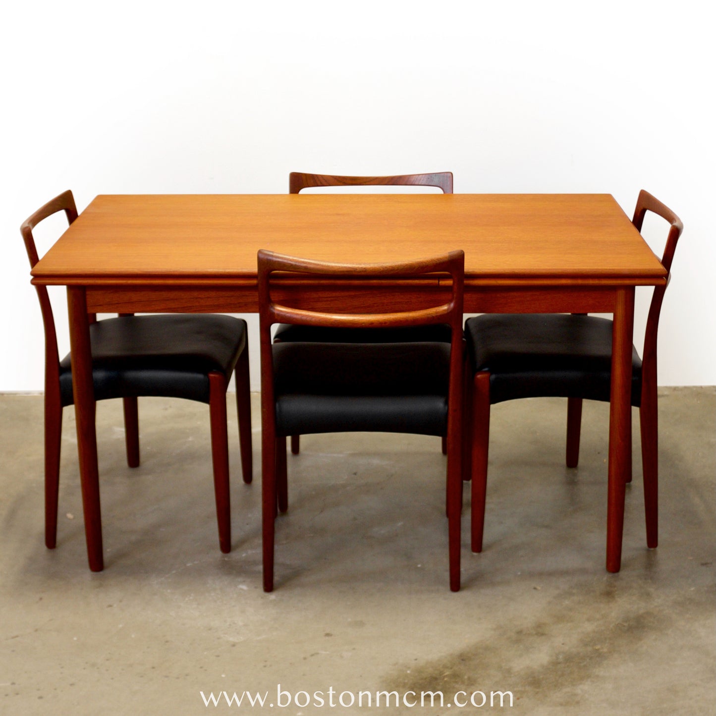 Danish Teak Draw Leaf Dining Table - #A2115