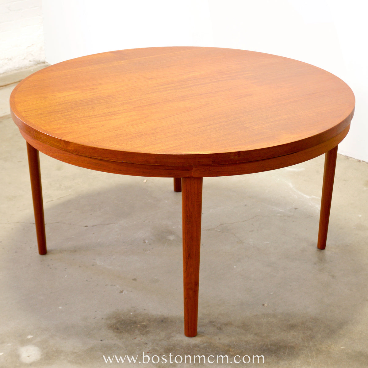 Dyrlund “Lotus” Round Dining Table with Hidden Expandable Leaves - #A2261