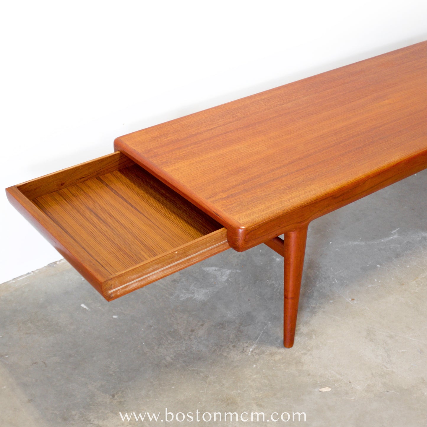 CFC Silkeborg Teak Coffee Table w/ Drawers, Designed by Johannes Andersen - #A1862