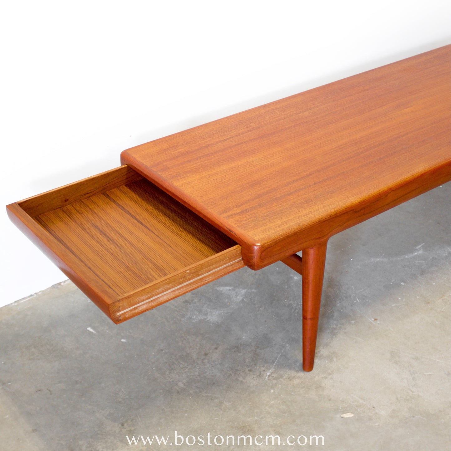 CFC Silkeborg Teak Coffee Table w/ Drawers, Designed by Johannes Andersen - #A1862