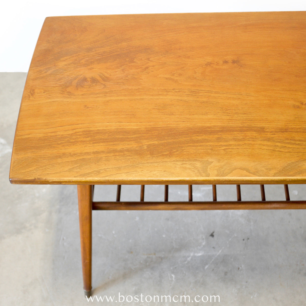 Danish Teak Petite Coffee Table or Side Table with Slatted Lower Shelf - #A2225
