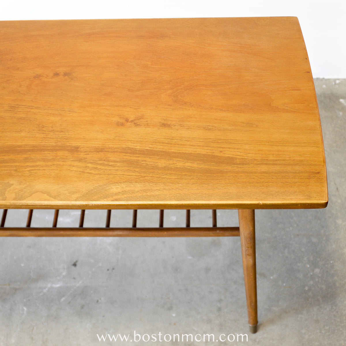 Danish Teak Petite Coffee Table or Side Table with Slatted Lower Shelf - #A2225