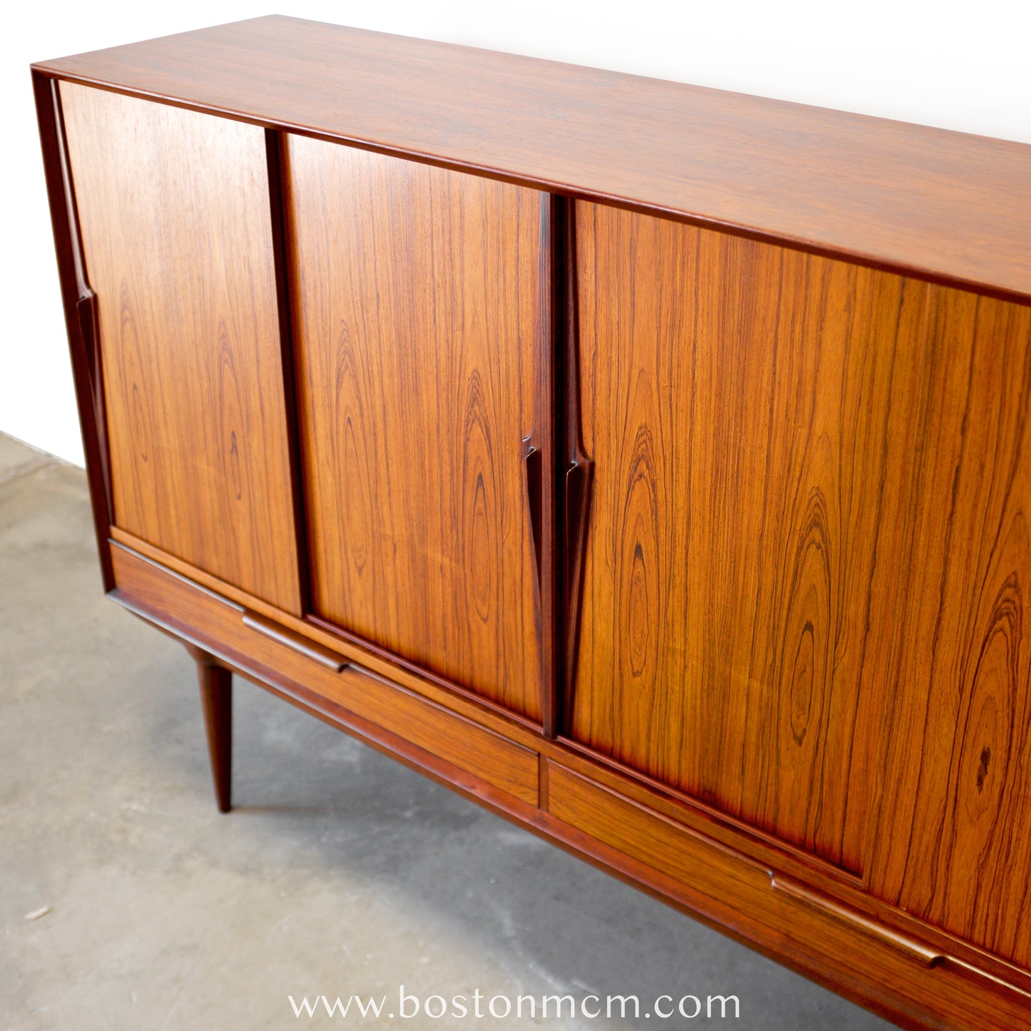 Omann Jun. Model #13 Rosewood Highboard Designed by Gunni Omann - #A2164