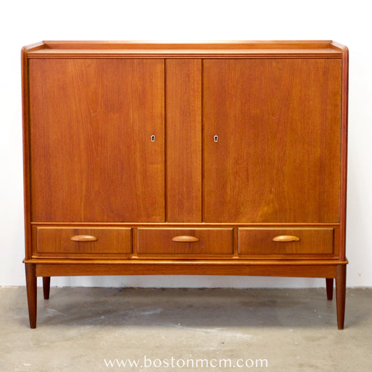 Danish Teak Highboard / Liquor Cabinet - #A2238