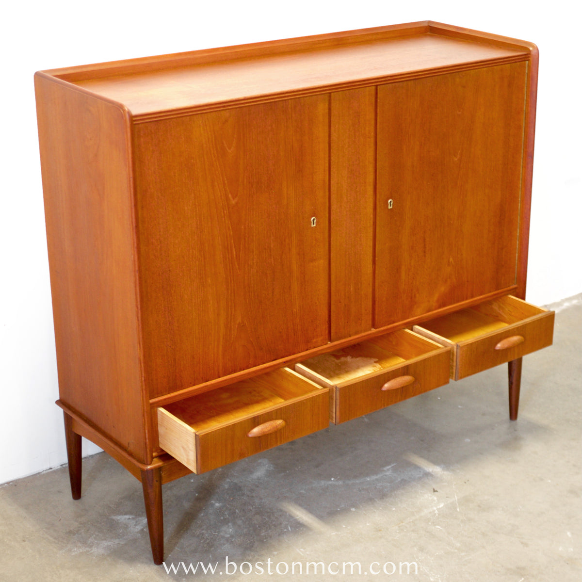 Danish Teak Highboard / Liquor Cabinet - #A2238