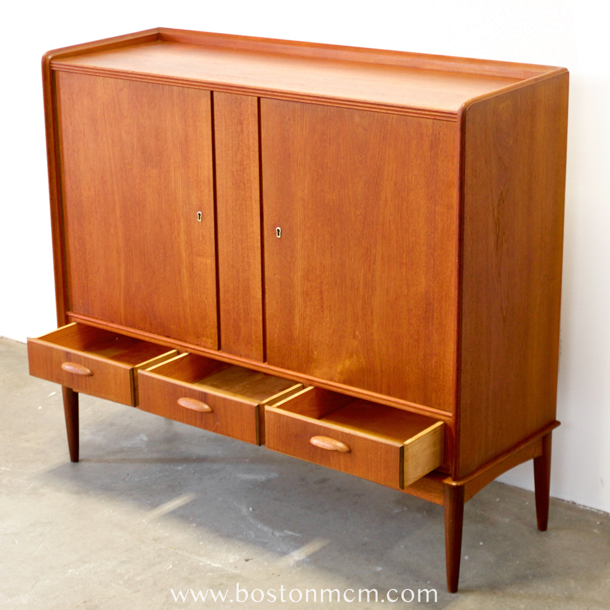 Danish Teak Highboard / Liquor Cabinet - #A2238