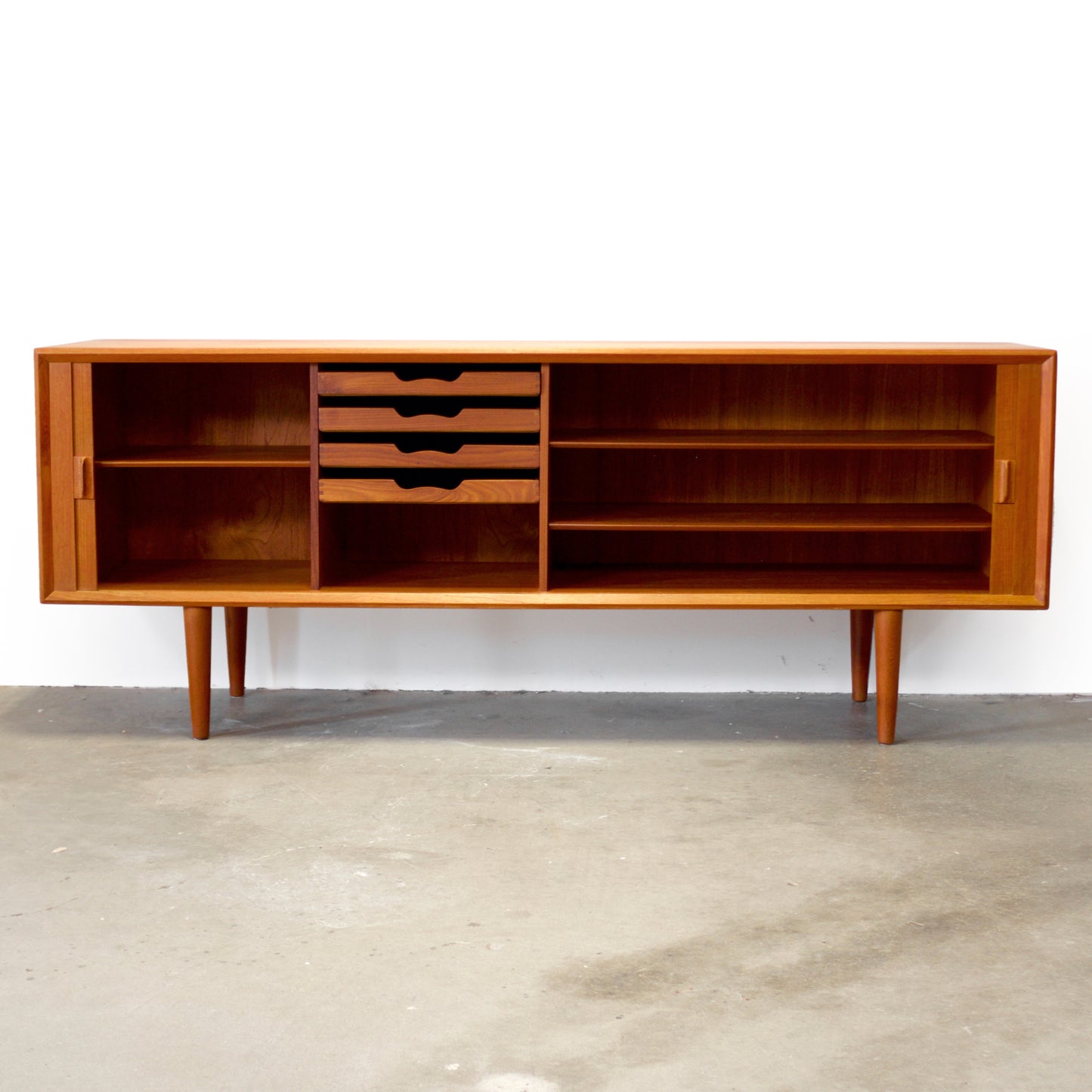 Faarup Møbelfabrik Model #49 Teak Sideboard Designed by Svend Aage Larsen - #A2110
