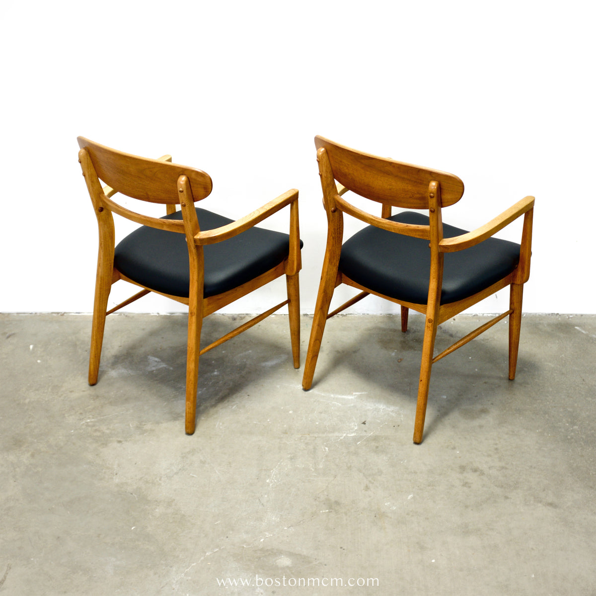 Lane “Acclaim” Walnut & Ash Pair of Armchairs  - #A2201-1