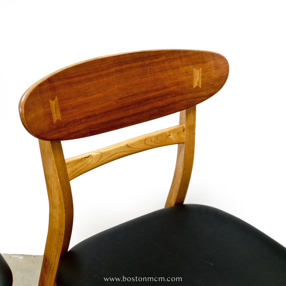 Lane “Acclaim” Walnut & Ash Pair of Dining Chairs - #A2201-4