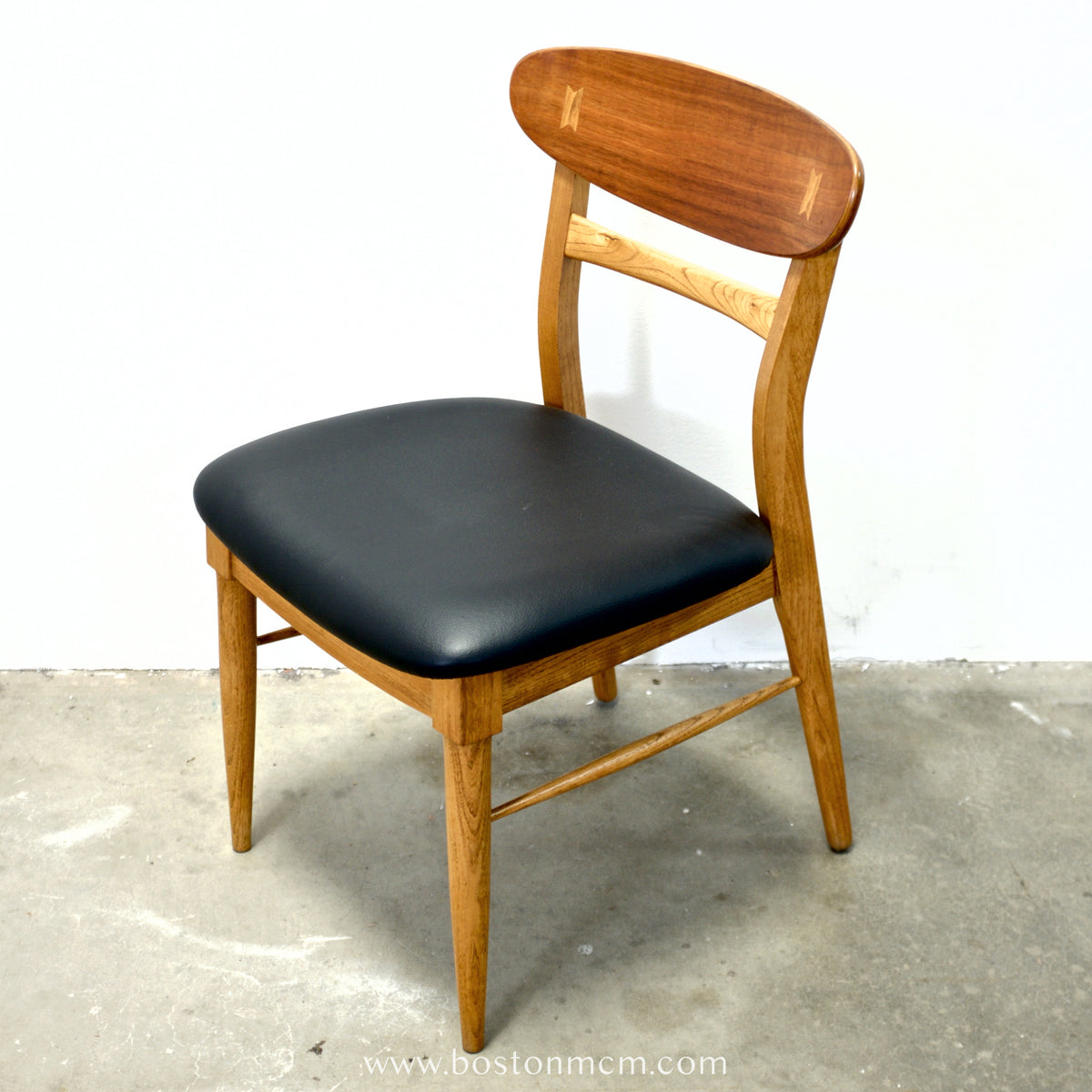 Lane “Acclaim” Walnut & Ash Pair of Dining Chairs - #A2201-4