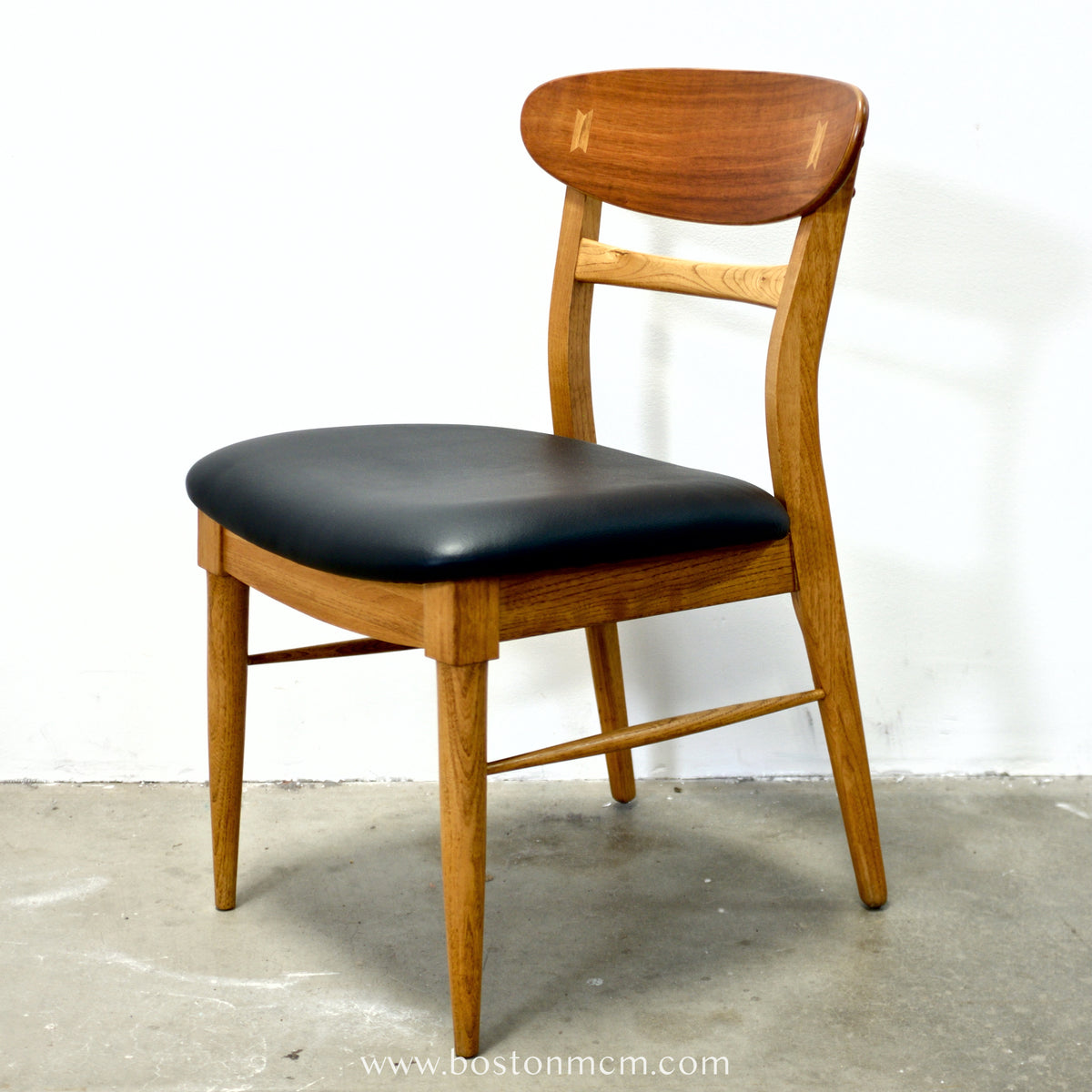 Lane “Acclaim” Walnut & Ash Pair of Dining Chairs - #A2201-4