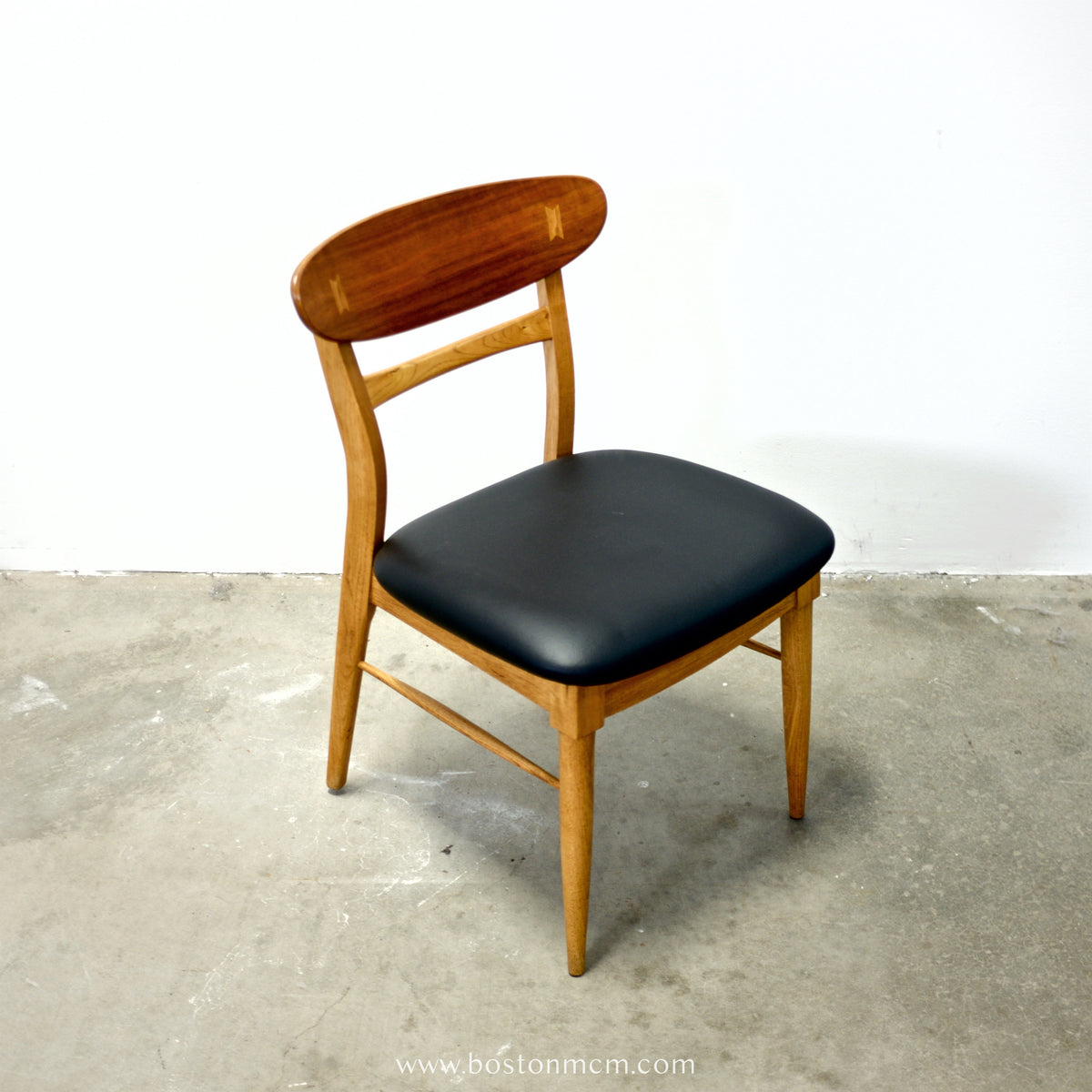 Lane “Acclaim” Walnut & Ash Pair of Dining Chairs - #A2201-4