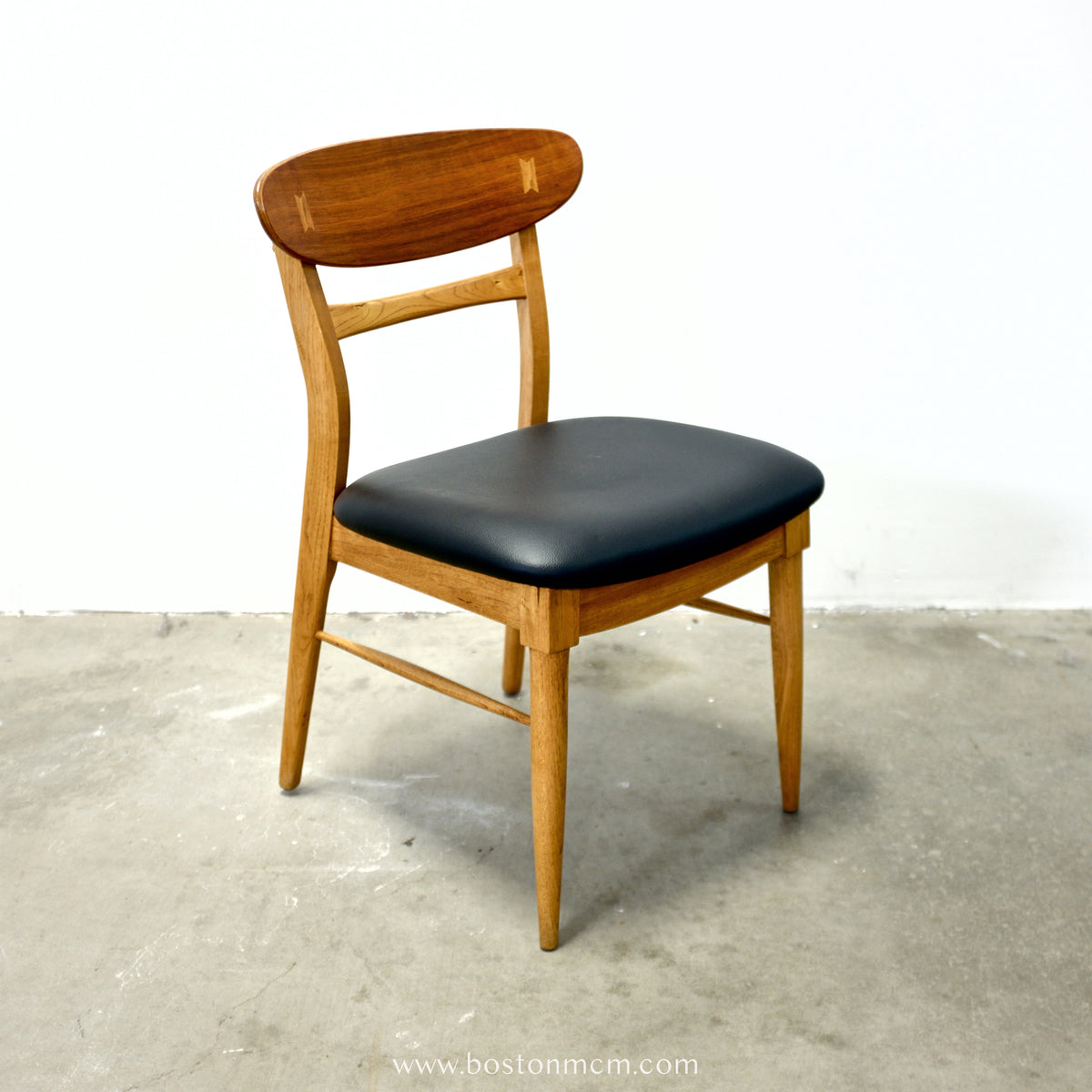 Lane “Acclaim” Walnut & Ash Pair of Dining Chairs - #A2201-4