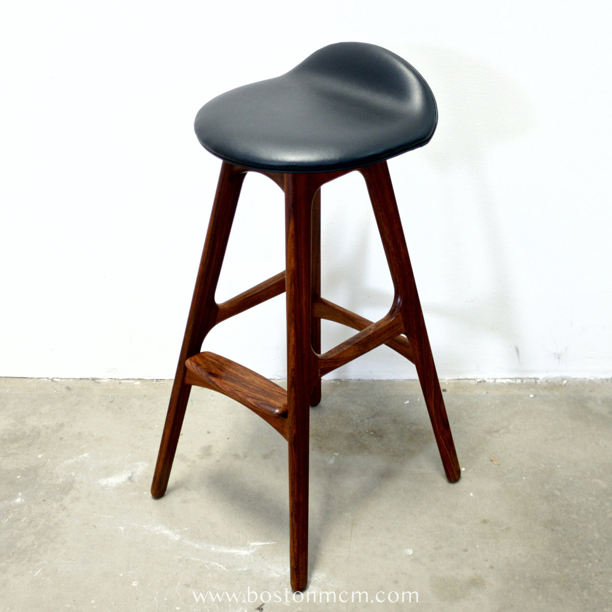 Oddense Maskinsnedkeri A/S Pair of Rosewood Model OD61 Stools Designed by Erik Buch - #A1837