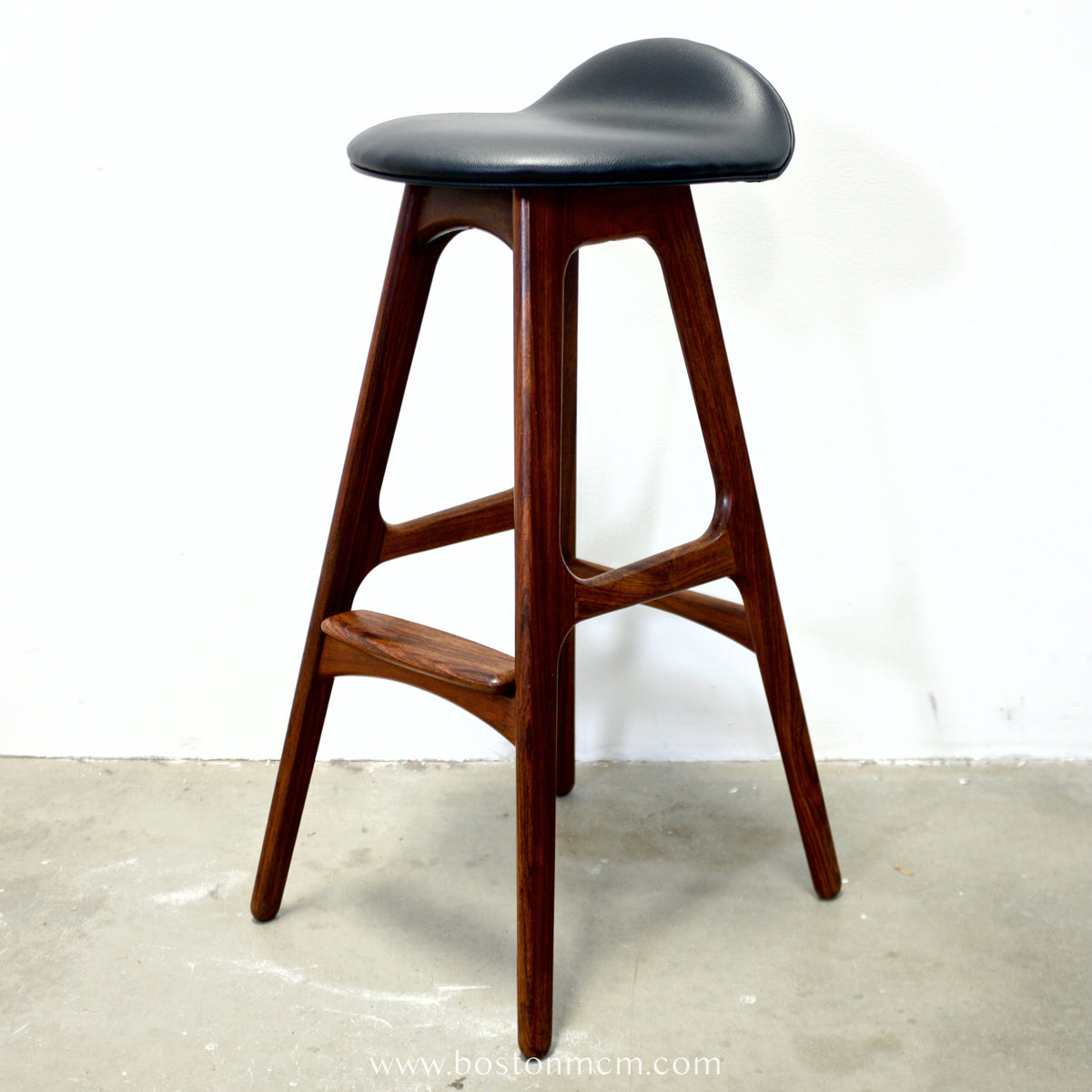 Oddense Maskinsnedkeri A/S Pair of Rosewood Model OD61 Stools Designed by Erik Buch - #A1837