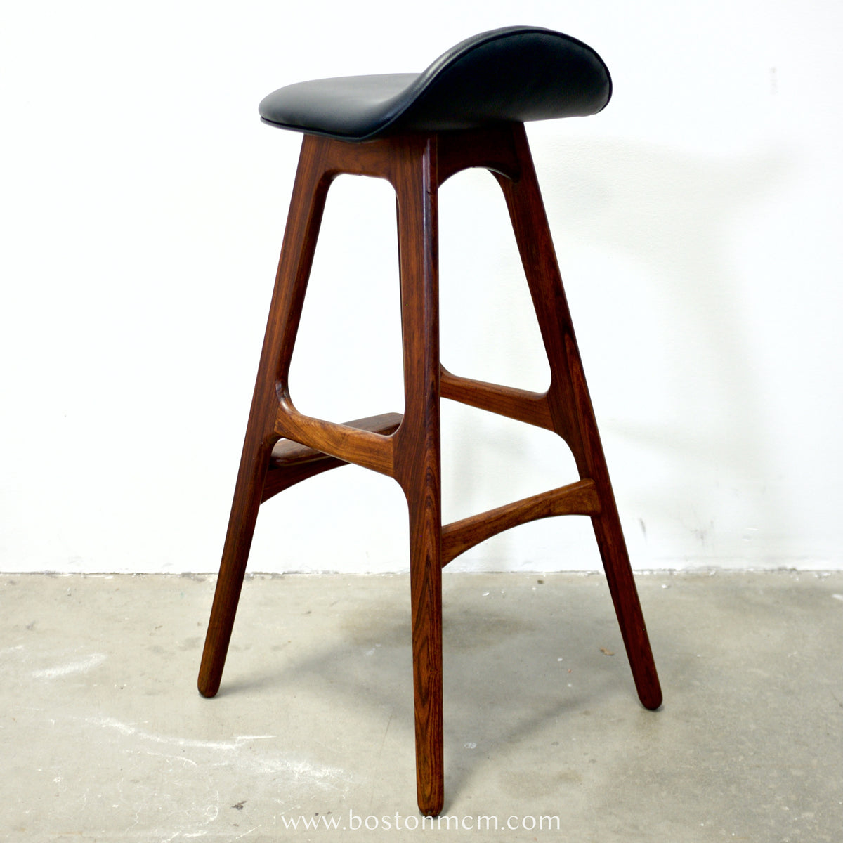 Oddense Maskinsnedkeri A/S Pair of Rosewood Model OD61 Stools Designed by Erik Buch - #A1837