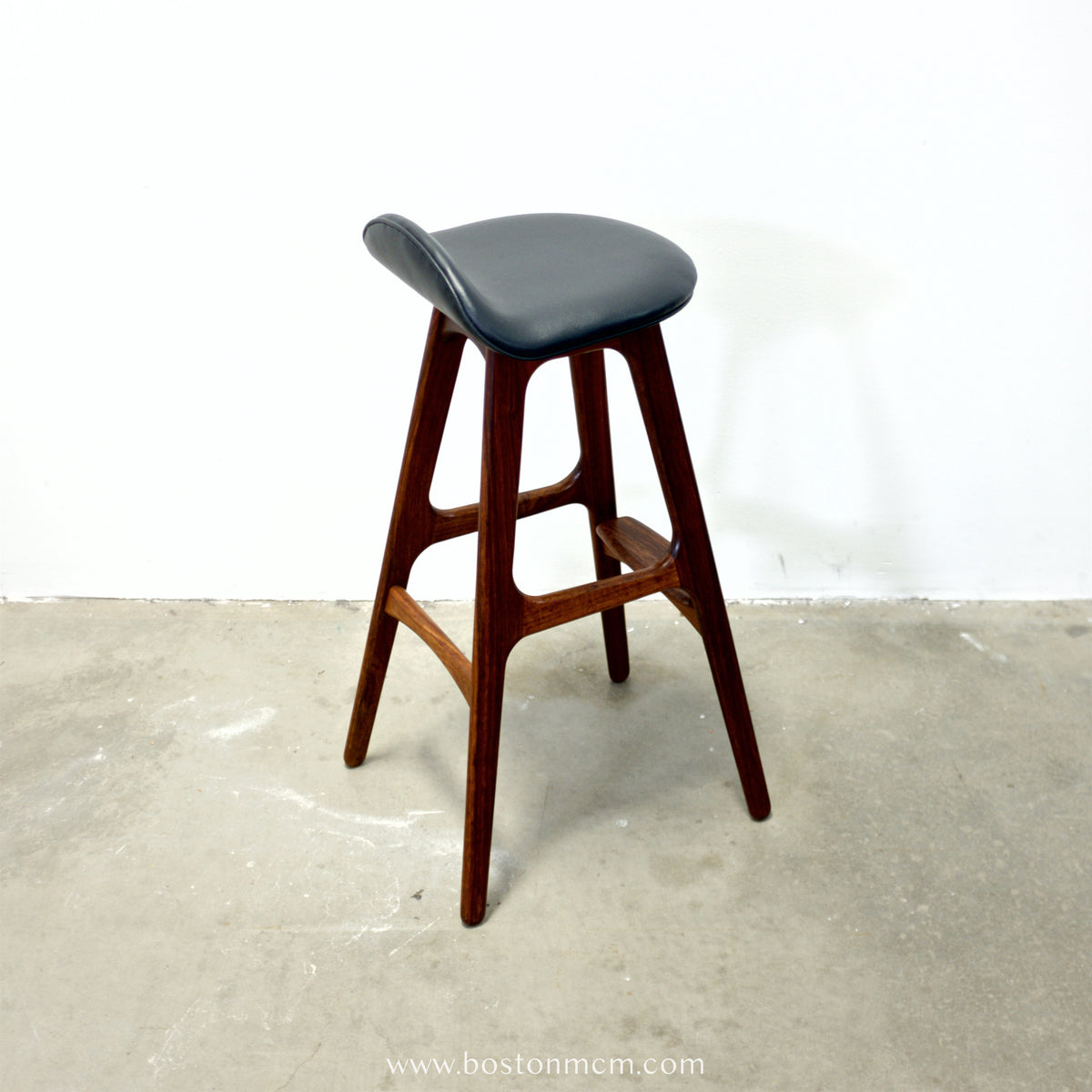 Oddense Maskinsnedkeri A/S Pair of Rosewood Model OD61 Stools Designed by Erik Buch - #A1837
