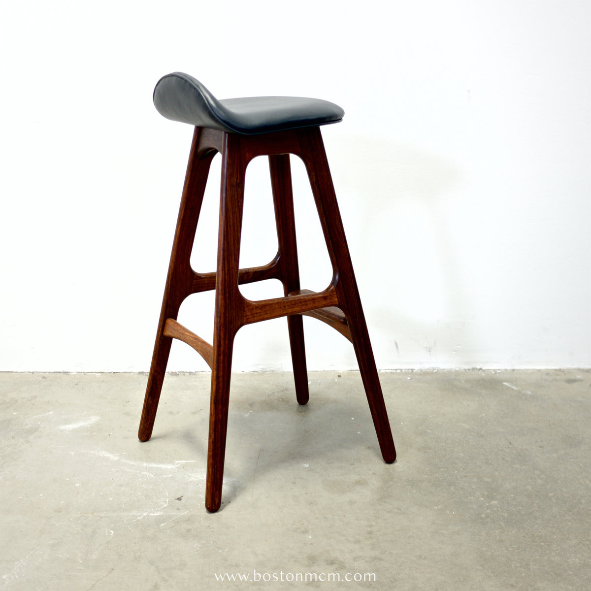 Oddense Maskinsnedkeri A/S Pair of Rosewood Model OD61 Stools Designed by Erik Buch - #A1837