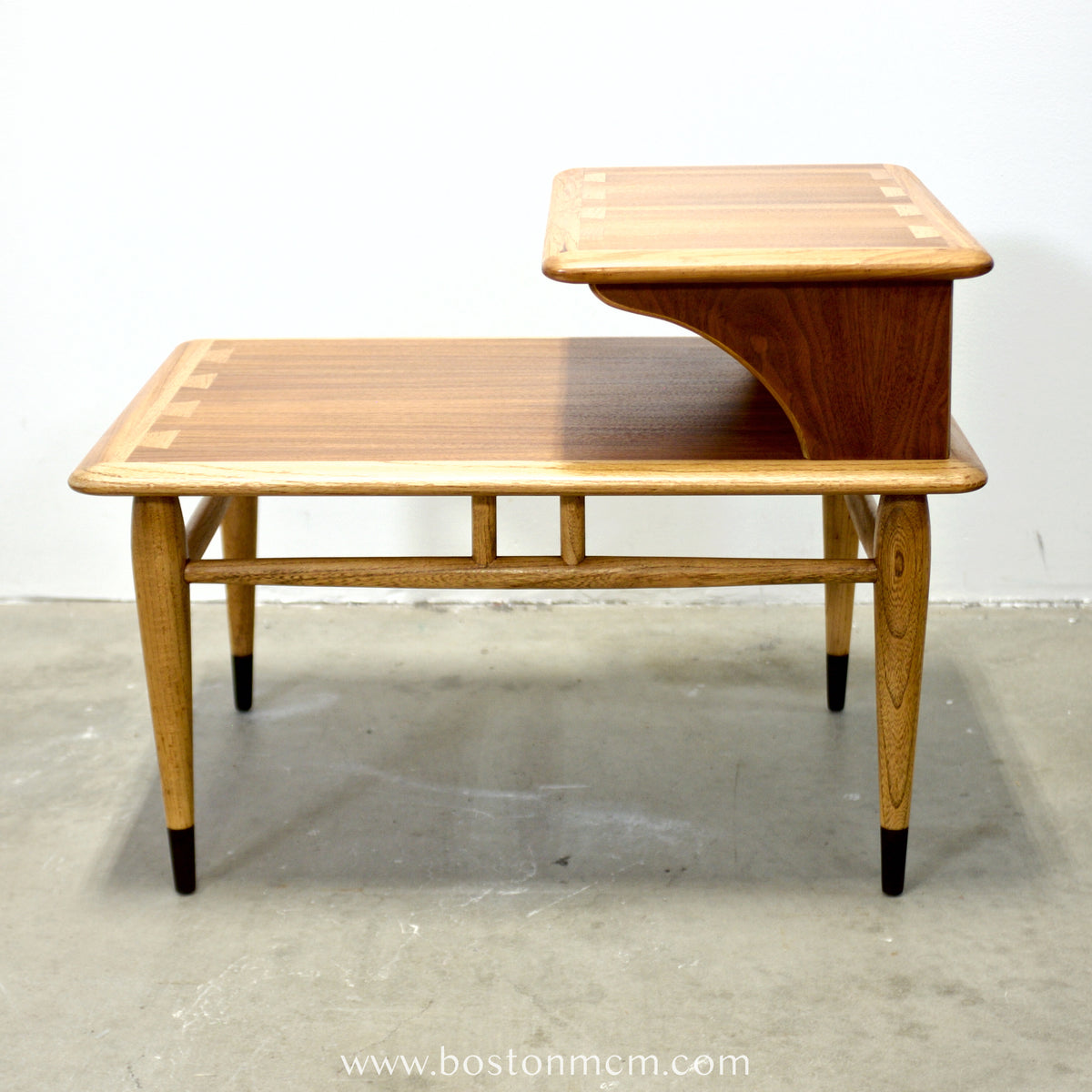 Lane “Acclaim” Walnut & Ash Side Table / Step Table - #A2265