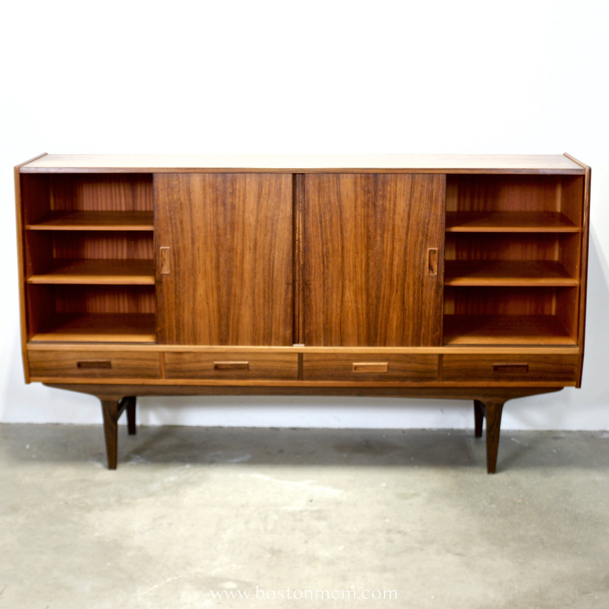 Westergaard Møbelfabrik Danish Rosewood Highboard / Tall Sideboard Designed by Børge Seindal - #A1909