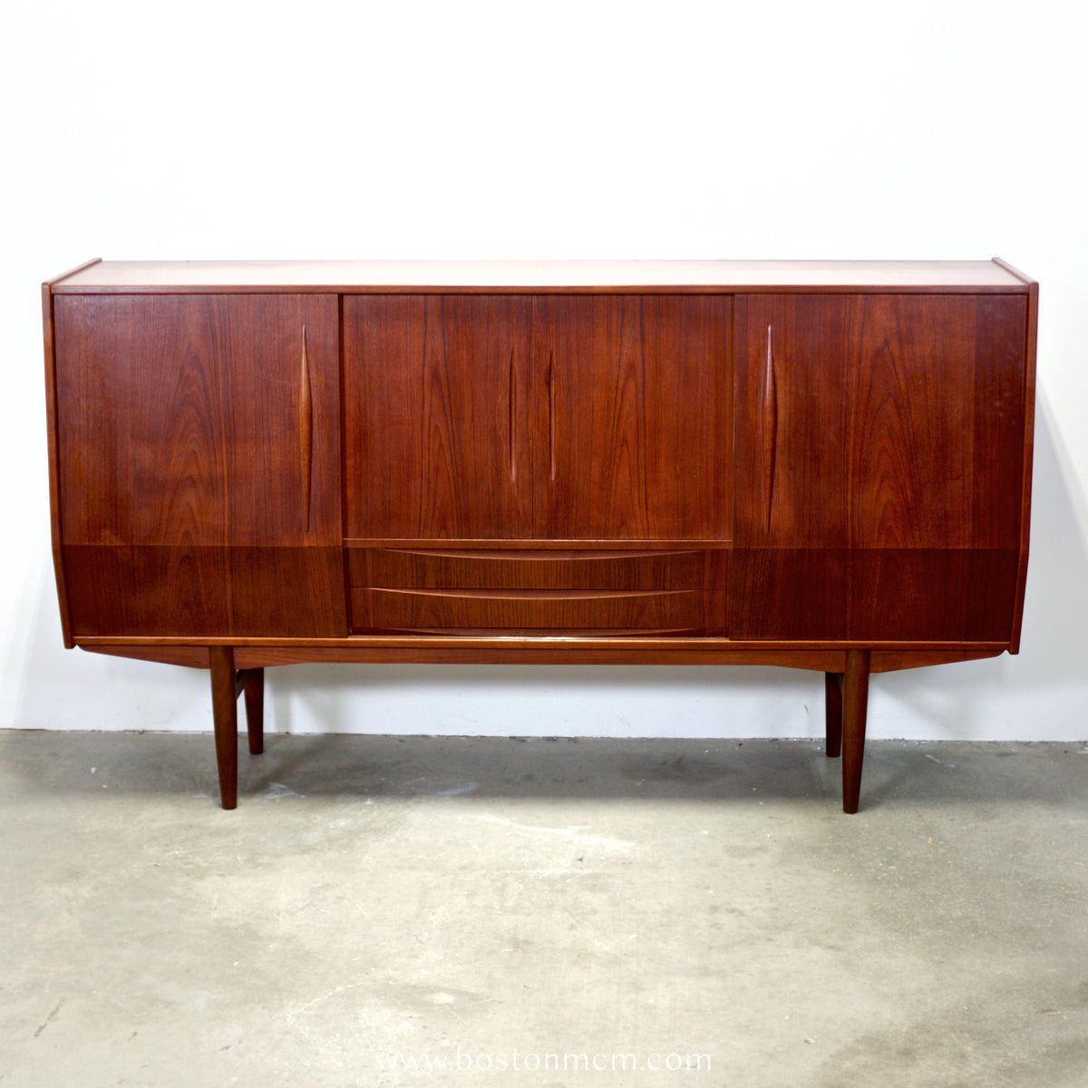 Danish Teak Highboard Designed by E.W. Bach  - #A1906