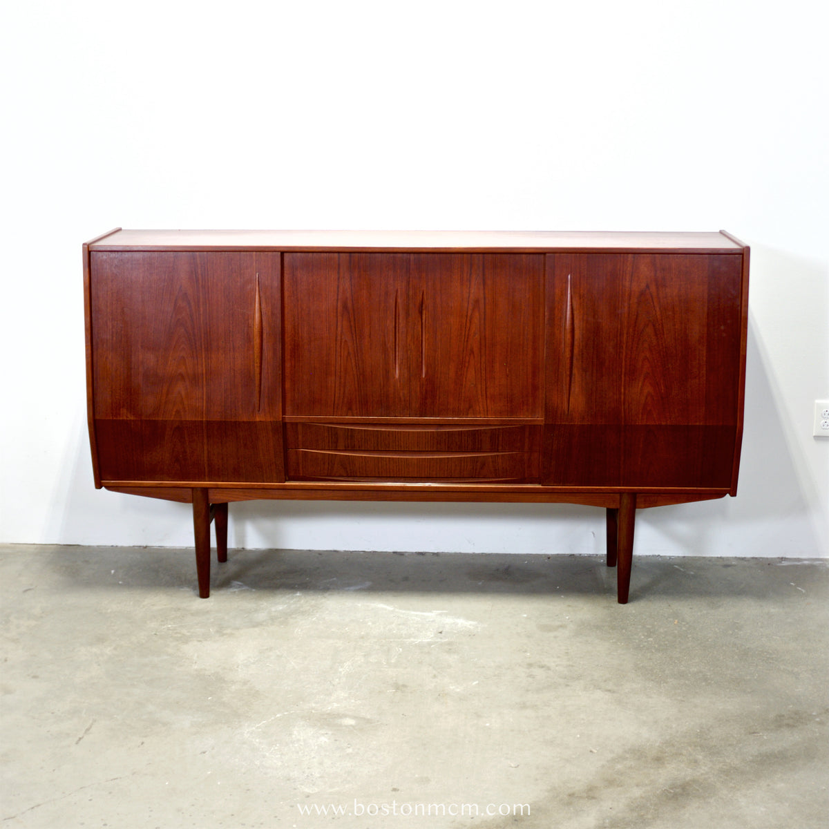 Danish Teak Highboard Designed by E.W. Bach  - #A1906
