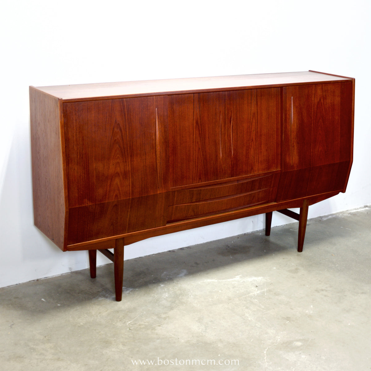 Danish Teak Highboard Designed by E.W. Bach  - #A1906