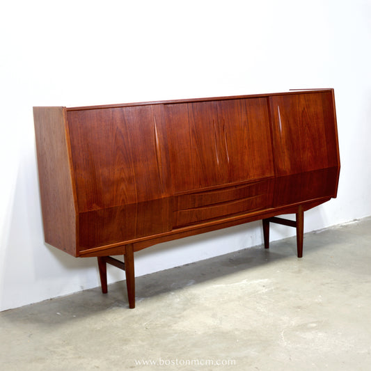 Danish Teak Highboard Designed by E.W. Bach  - #A1906