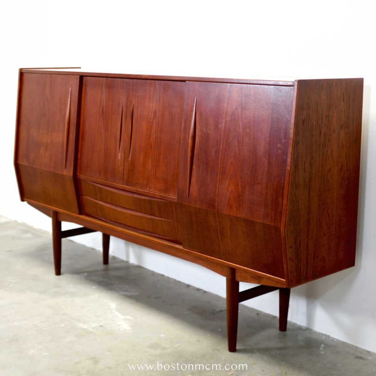 Danish Teak Highboard Designed by E.W. Bach  - #A1906
