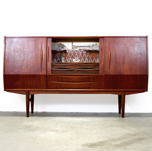 Danish Teak Highboard Designed by E.W. Bach  - #A1906