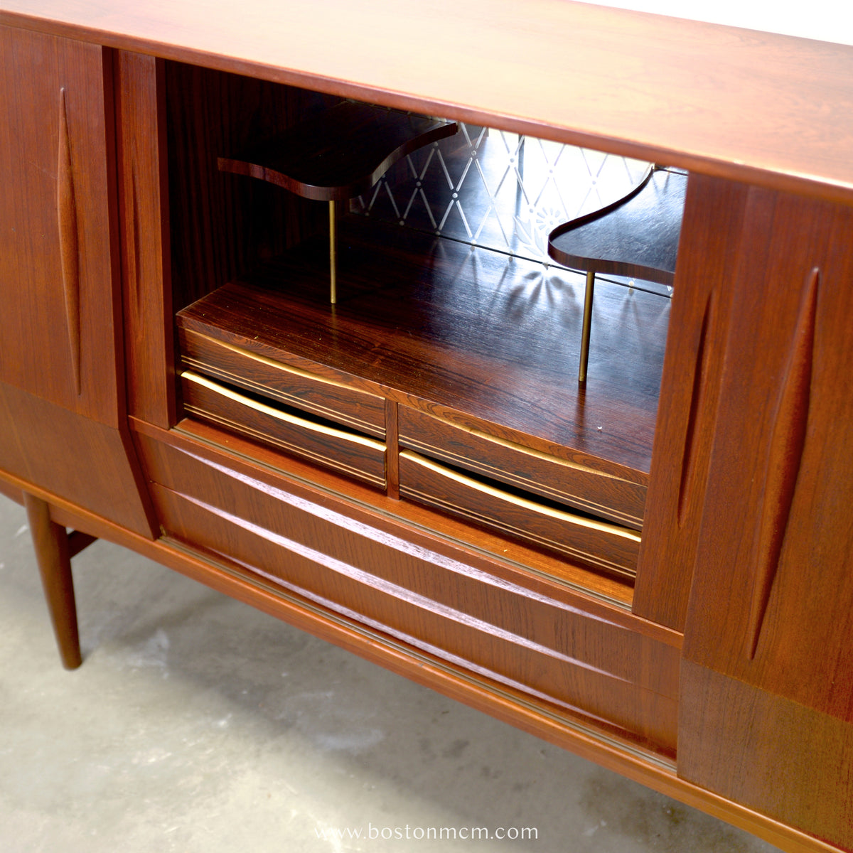 Danish Teak Highboard Designed by E.W. Bach  - #A1906
