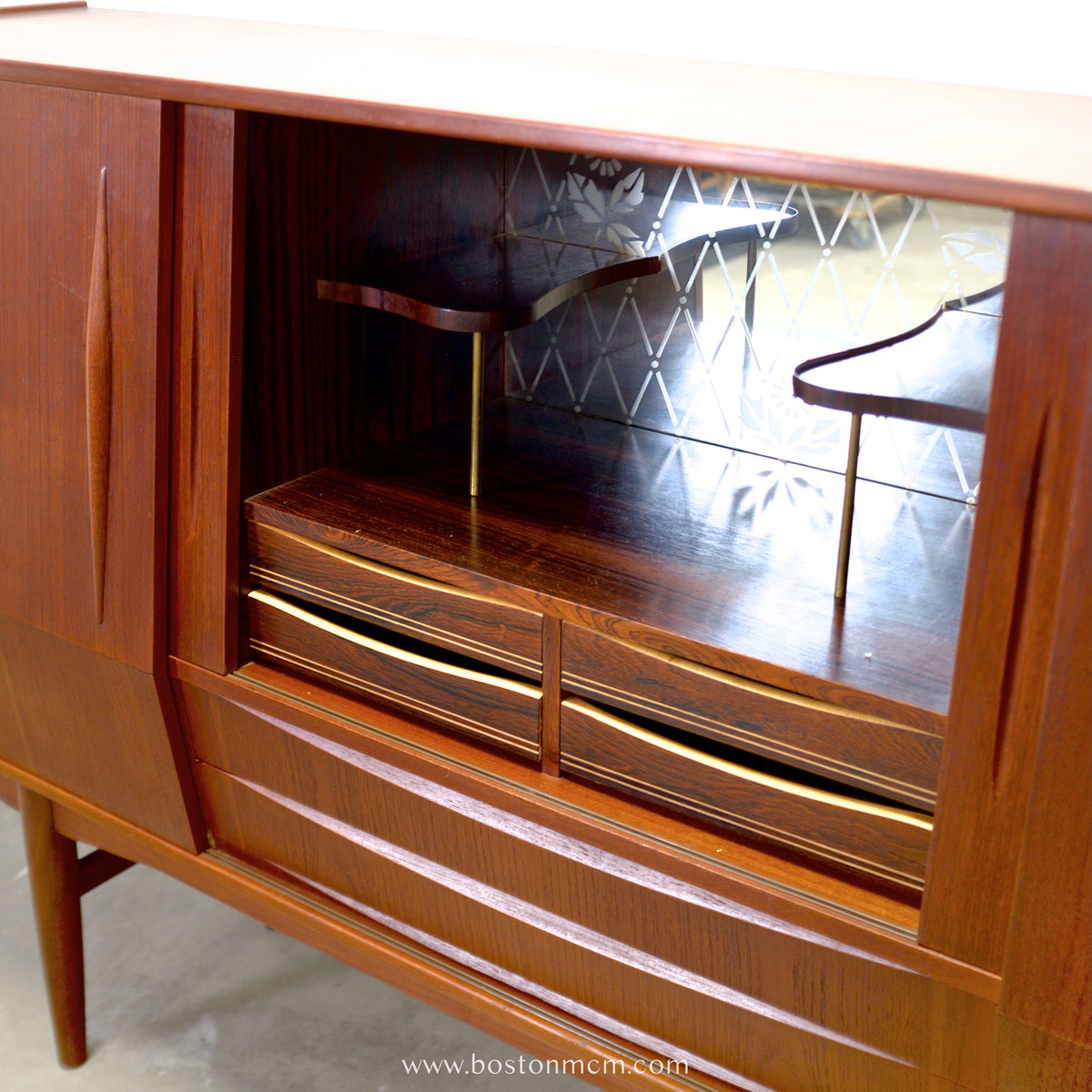 Danish Teak Highboard Designed by E.W. Bach  - #A1906