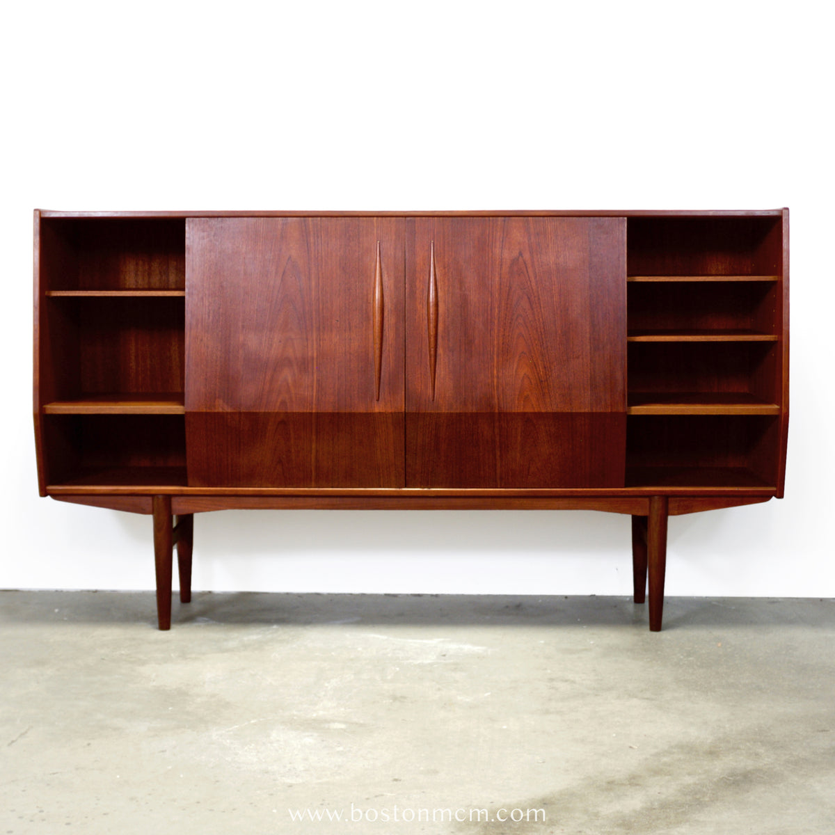 Danish Teak Highboard Designed by E.W. Bach  - #A1906