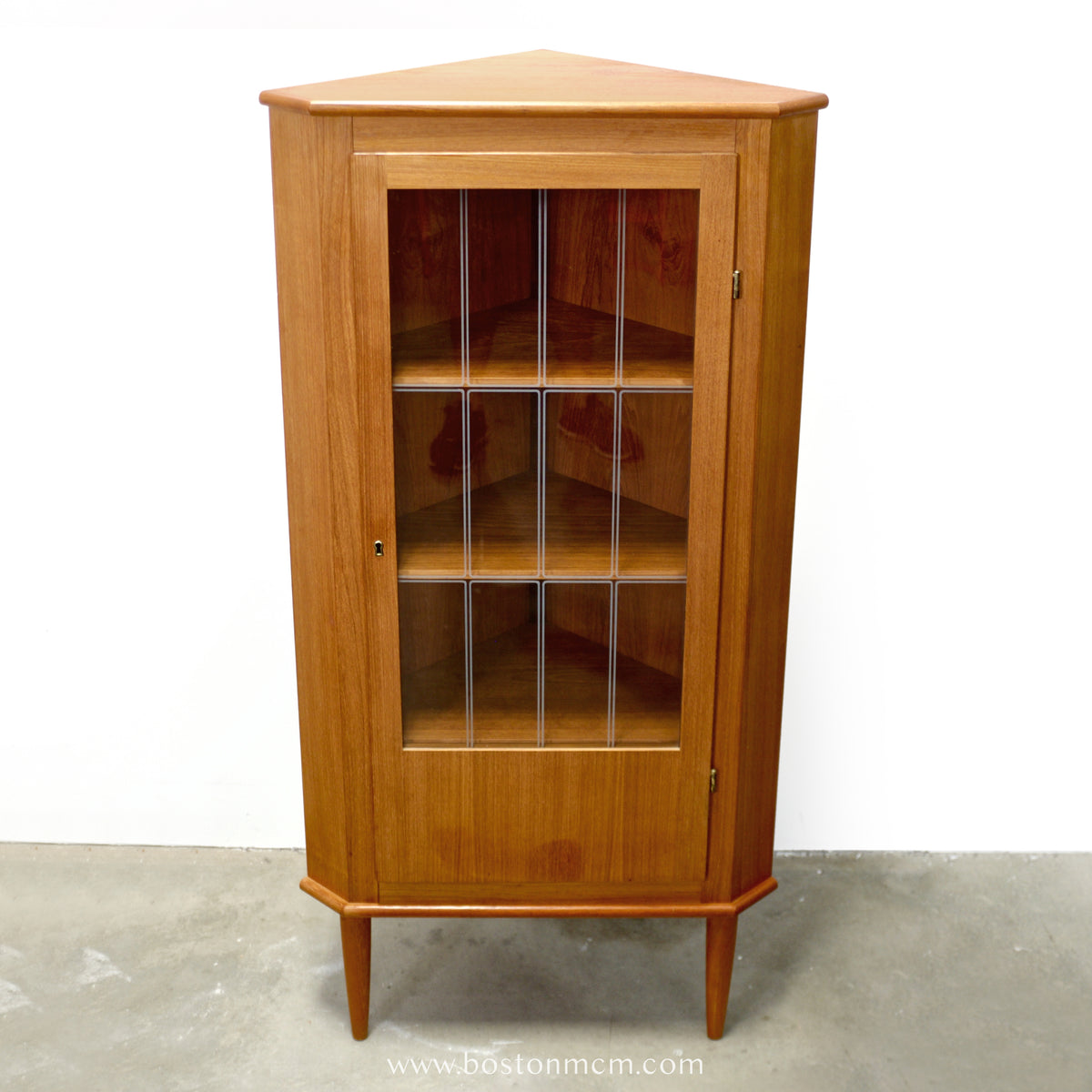 Danish Teak Corner Cabinet - #A1928