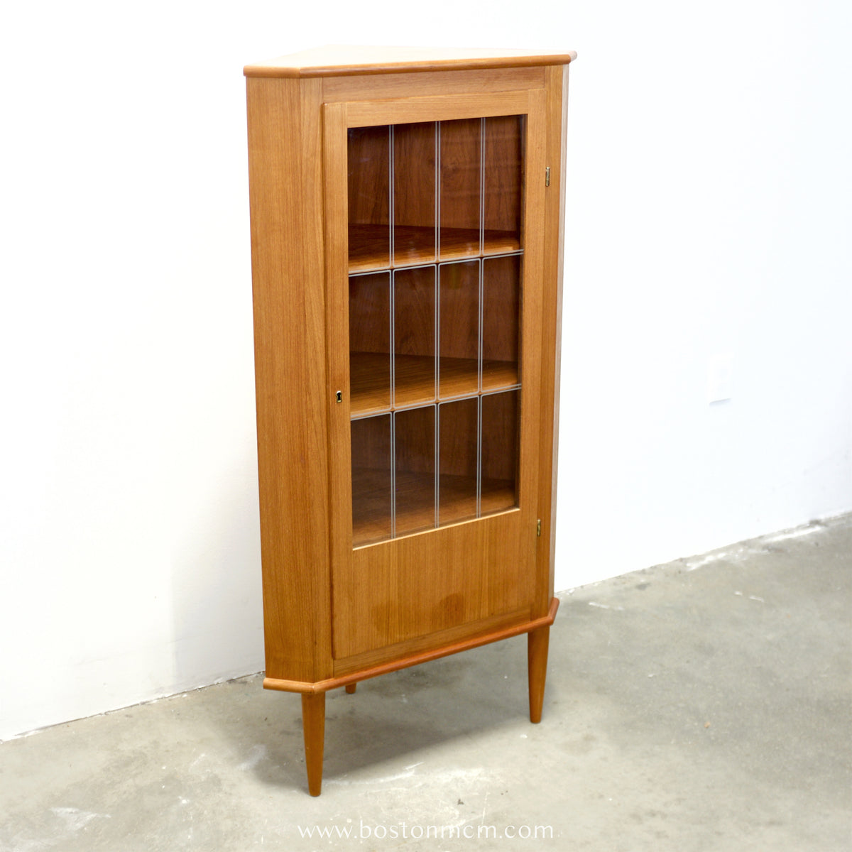 Danish Teak Corner Cabinet - #A1928