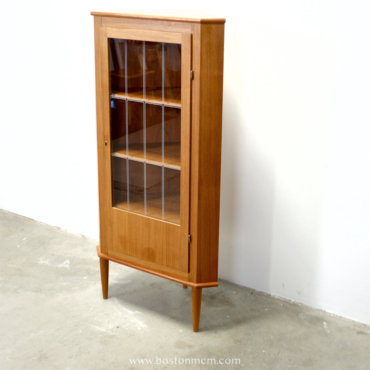 Danish Teak Corner Cabinet - #A1928