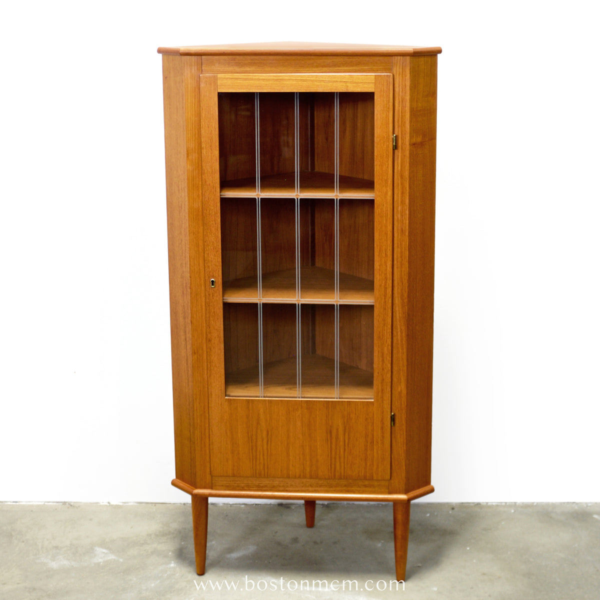 Danish Teak Corner Cabinet - #A1877