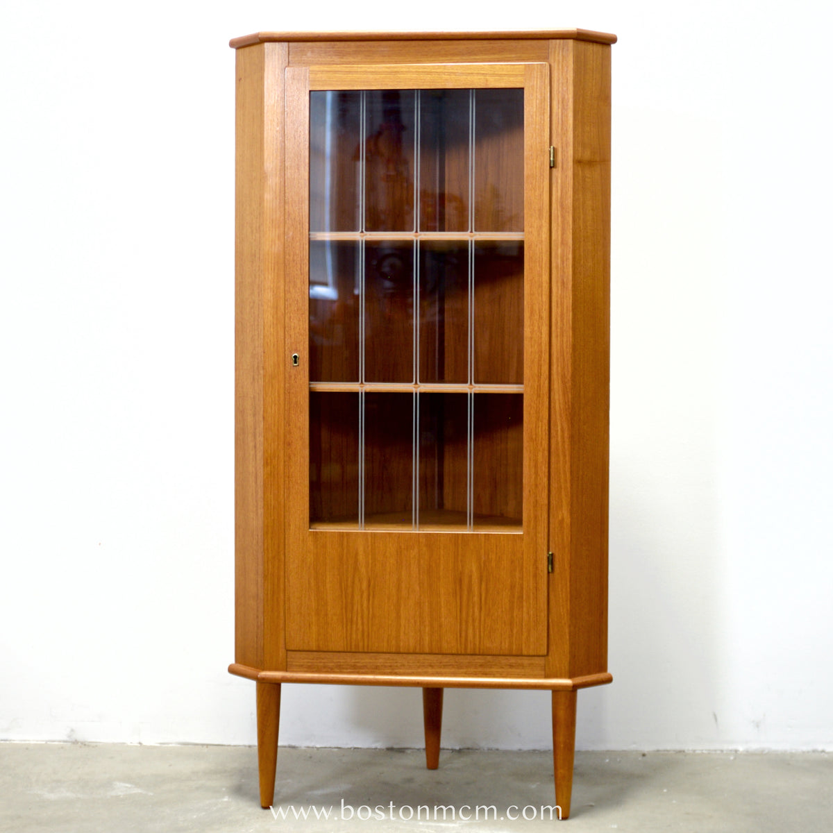 Danish Teak Corner Cabinet - #A1877