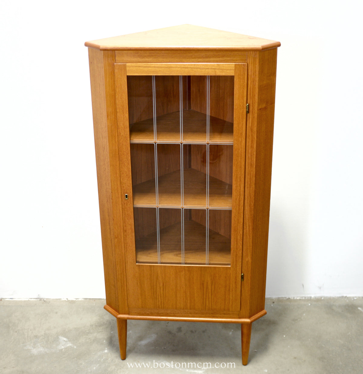 Danish Teak Corner Cabinet - #A1877