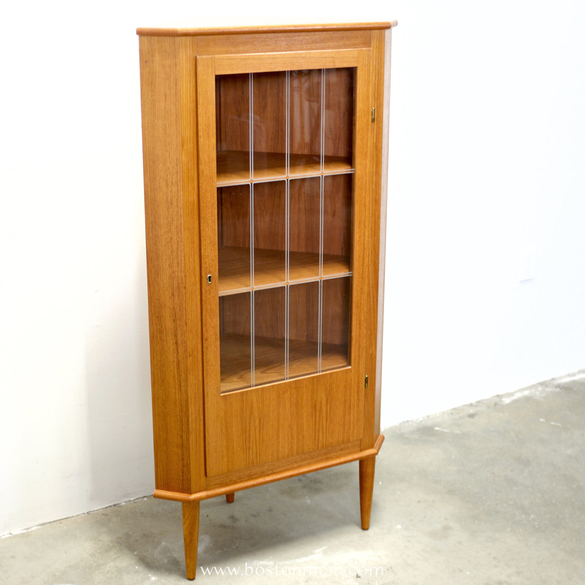 Danish Teak Corner Cabinet - #A1877