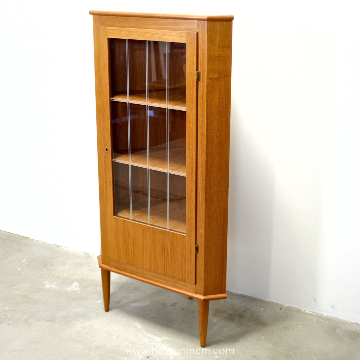 Danish Teak Corner Cabinet - #A1877