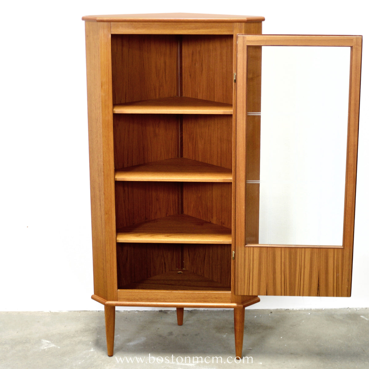 Danish Teak Corner Cabinet - #A1877