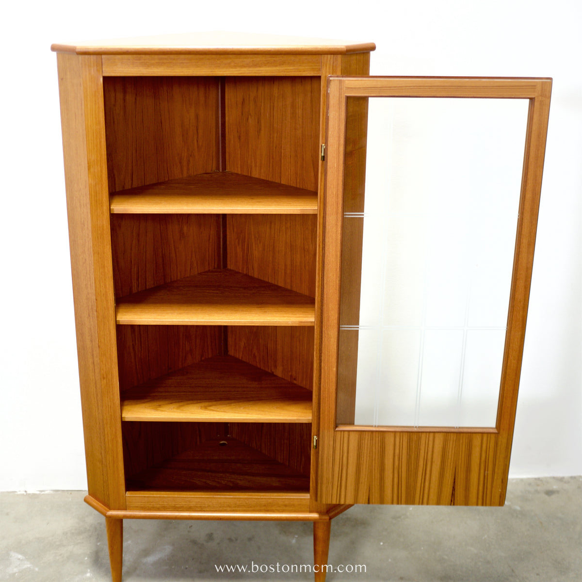Danish Teak Corner Cabinet - #A1877