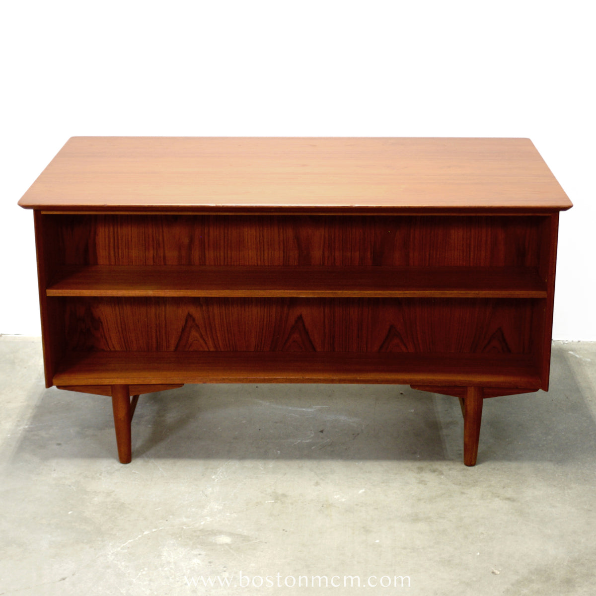 Danish Teak Executive Desk w/ Rear Shelving - #A1545