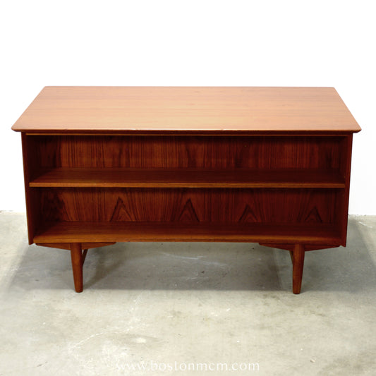 Danish Teak Executive Desk w/ Rear Shelving - #A1545