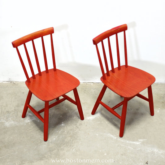 Pair of Child’s Chairs in the Style of FDB Møbler Model J46 Designed by Poul Volther - #A1838
