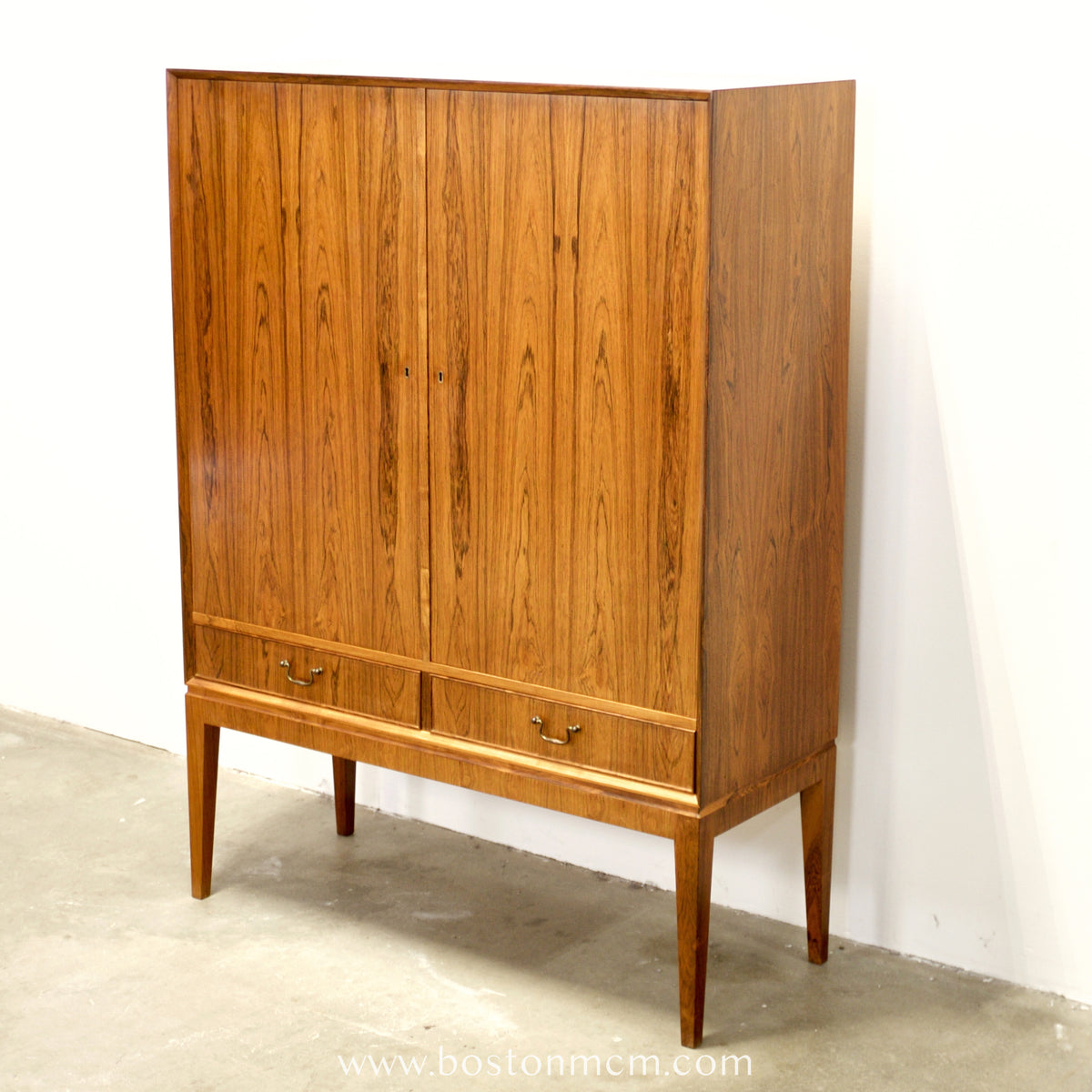 O. Bank Larsens Møbelfabrik Cutlery Cabinet / Highboard / Tall Sideboard - #A1704